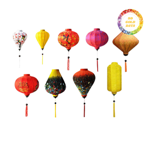 Lunar New Year Decorative Silk <b>Lantern</b> Traditional Oriental Bamboo <b>Lamp</b> For Outdoor Event Decoration Sale - Product Image 3
