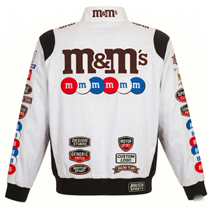 Wholesale Classic Streetwear NASCAR Racing Bomber <b>Jacket</b> <b>Men</b> Vintage Style Motorsport Custom Embroidery Breathable <b>Summer</b> Heavy - Product Image 6