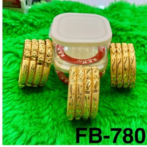 Stylish Traditional Gold Plated <b>Bangle</b> <b>Bracelet</b> Pair Fine Pattern Jewelry for Women Elegant Daily Wear and Festive Looks - Product Image 4