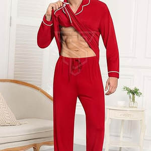 Traje de Dormir de Seda para Hombre, Talla Personalizada, Hecho en Pakistán, Transpirable, de Secado Rápido, para Uso en Exteriores, MOQ Bajo - Product Image 6
