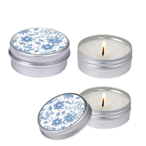 Vente en gros de bougies parfumées en métal rond de couleur grise, décoration moderne et unique pour l'intérieur de la maison - Product Image 4