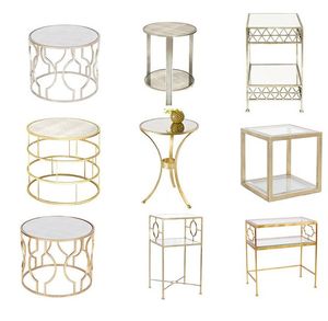Table basse Gilded Cage en métal, table d'appoint, table de canapé, table d'appoint pour salon et balcon, table de lecture, mobilier de maison moderne, décoration durable - Product Image 5