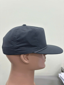 Personalize Logo & Color Soft Structured 5 Panel <b>Flat</b> Brim Snapback <b>Hat</b> with Rope for High Quality Outdoor Use Vietnam Crafted - Product Image 2