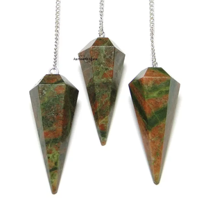 Péndulo de Piedra Solar Natural Facetada en Forma de Cono, Péndulo de Radiestesia, Péndulos de Piedras Preciosas en Forma de Cono, Péndulo de Cristal a Precio Económico - Product Image 6