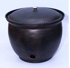ที่เก็บสายยางรดน้ำแบบมีฝาปิด สีเขียวพาตินา สไตล์โมเดิร์น สำหรับจัดเก็บสายยางกลางแจ้ง - Product Image 2
