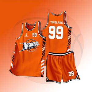 Último Diseño Personalizado de Uniformes de Baloncesto para Adultos, Conjuntos de Uniformes de Equipo, 100% Poliéster Transpirable, Ropa de Baloncesto Sublimada - Product Image 5