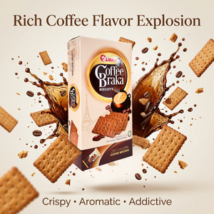 Super Taste Premium Coffee Crackers 210g Crispy Snack <b>Biscuits</b> ODM Vietnam Wholesale Supplier - Product Image 1