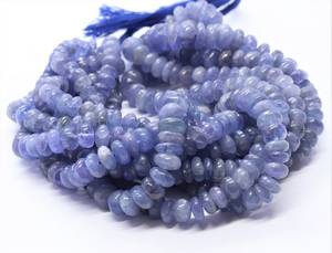 Cuentas redondas lisas de tanzanita natural AAA de 5 a 7 mm, collar de tanzanita azul de 16 pulgadas, cuentas redondas lisas para la fabricación de joyería. - Product Image 2