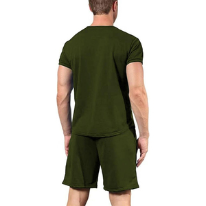 Fabricante de Conjuntos de Verano Personalizados para Hombre, 2 Piezas, Pantalones Cortos Cargo de Algodón y Camiseta, OEM, Marca Privada, Venta al Por Mayor - Product Image 6