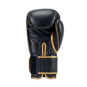 Professional Sports Training Black Gold Boxing Gloves Premium Synthetic Leather Ergonomic Design Breathable Gloves - Product Image 2