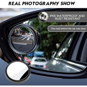 2 Pezzi Specchietti Retrovisori Convessi Grandangolari da 2 Pollici per Auto, Regolabili a 360 Gradi con Alloggiamento in ABS, Specchio per Veicoli di Qualità Premium - Product Image 5