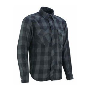Chemise de motard personnalisée gris-noir avec protection intégrée anti-UV et séchage rapide pour motards de tous types de motos toutes saisons pour hommes - Product Image 4