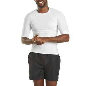 Maillot de bain à manches longues pour homme, extensible, à séchage rapide, imprimé numériquement, couleur personnalisée - Product Image 2