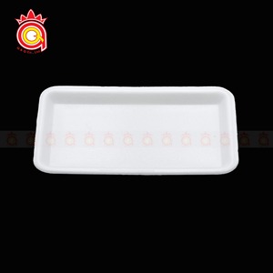 Almacenamiento de exhibición de supermercado Desechable No tóxico Material PS Rectángulo/Cuadrado Bandeja de comida personalizada para verduras frescas Frutas - Product Image 5