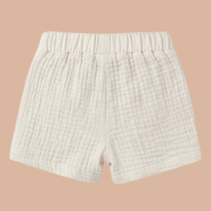 <b>Cot</b> & Candy Organic Muslin Jhabla <b>Set</b> Oversized Infant Clothing-Summer Milk Color 0-3 Months Baby Clothing <b>Sets</b> Shirt Shorts - Product Image 5