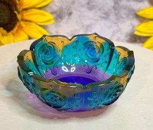 <b>Epoxy</b> resin bowl handmade decorative serving bowl modern glossy finish fruit bowl kitchen <b>table</b> decor centerpiece - Product Image 3