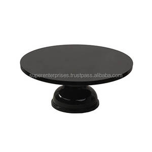 Soporte de pastel negro brillante, decoración interior, diseño de acabado intenso para mesa de boda y fiesta, herramientas de decoración de pasteles - Product Image 3
