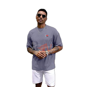 Blank Men's Regular Fit 100% Cotton T-shirts Unisex Custom <b>Logo</b> Digital Print Breathable High Quality - Product Image 2