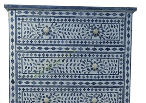ILAHI's Bone Inlay <b>Drawer</b> Modern Design Agate Detailing <b>Storage</b> Portable Home Furniture - Product Image 2