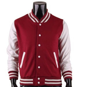 Men's Black And White Varsity <b>Jacket</b> Cotton Polyester Casual Turn-down Collar Regular Fit Autumn Wear - Product Image 5