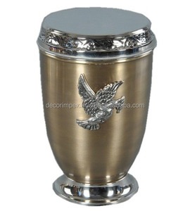 Nouvelle édition crémation adulte sculpture à la main avec des fleurs en relief vertes cendres humaines funérailles faites à la main pour les cendres commémoratives funéraires - Product Image 5