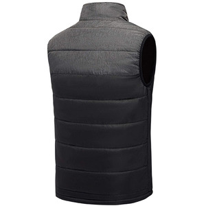 Gilet matelassé décontracté et respirant pour homme, collection hiver 2026, avec fermeture éclair et logo personnalisable - Product Image 4