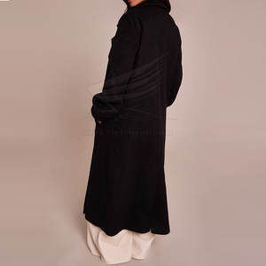 Abrigo Largo de Invierno para Mujer, Cierre de Botones Cruzados, Tejido de Lana y Lona, Transpirable, Casual y Elegante - Product Image 3