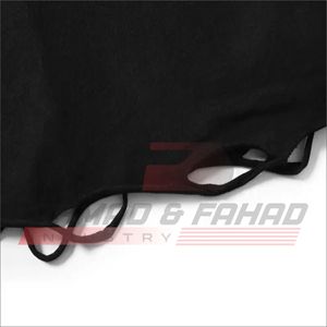 T-shirt en coton noir surdimensionné pour homme, manches courtes, col rond, jersey décontracté, couleur unie, coupe classique avec ourlet à cordon de serrage - Product Image 4