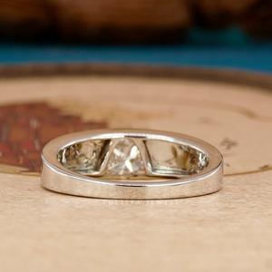 Luxury Trillion Cut Diamond <b>Ring</b> for Men Gold Plated <b>Statement</b> <b>Ring</b> Iced Out Cubic Zirconia Fashion Jewelry Engagement Band - Product Image 2