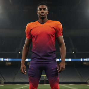 Ensemble d'uniformes de football sur mesure, qualité supérieure, sublimation, maillot de football américain, tissu élastique, coupe confortable, kit pour le jour du match - Product Image 5