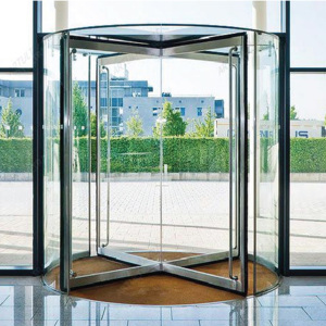 Porte tournante automatique pour hôtel, verre trempé imperméable, finition haut <span class=keywords><strong>de</strong></span> gamme et solution d'entrée intelligente pour bâtiments <span class=keywords><strong>de</strong></span> luxe - Product Image 3