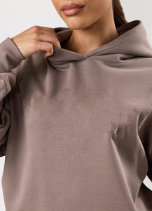 Manufacture Winter <b>Tops</b> Comfortable Cotton Embroidery Hoodies Custom Design Fleece Women Pullover Hoodie - Product Image 5