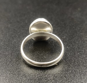 Handmade 18k Gold 925 Silver 7x9mm Oval <b>Blank</b> Bezel Designer <b>Ring</b> Gemstone Setting Resin Filled DIY Keepsake Jewelry Findings - Product Image 4