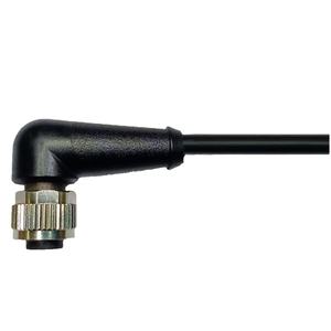 Connecteur M12 Femelle Coudé à 90 Degrés 4 Broches IP68 300V en Alliage de Cuivre avec Boîtier TPU et Câble PVC Blindé Noir 4*0.34 mm² - 5m (Inde) - Product Image 1