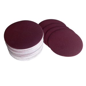 Papier abrasif 100 pièces 5 pouces/6 pouces, grain 80-800, dureté moyenne, épaisseur 1 mm, disque de ponçage en oxyde d'aluminium pour ponçage - Product Image 1