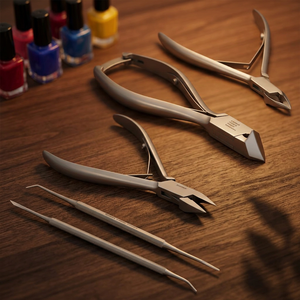 Kit de Herramientas Profesionales de Podología de Alta Demanda, Juego de 5 Piezas, Alicates para Uñas de los Pies de Acero Inoxidable Curvo, Afilado, Duradero, con Apertura de Mandíbula Ancha - Product Image 3