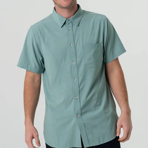 Chemises de pêche personnalisées 90% polyester 10% élasthanne respirantes pour activités de plein air et chasse, à boutons, haute performance - Product Image 4