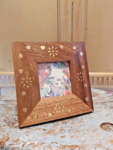 Elegant Sheesham Wood Photo <b>Frame</b> with Modern Finish-Handmade Eco-friendly Letterpress Printed 25x15 cm Custom Wholesale - Product Image 1