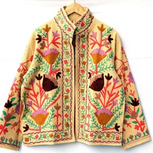 Handmade Suzani Embroidered Cotton Jacket Indian Floral Overcoat Boho Ethnic <b>Coat</b> <b>for</b> <b>Women</b> Autumn Winter Reversible Breathable - Product Image 6