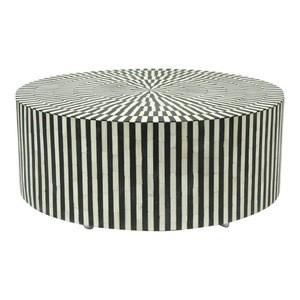 ILAHI's Bone Inlay <b>Table</b> Modern Design Agate Detailing <b>Storage</b> Portable Home Furniture - Product Image 1