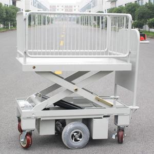<span class=keywords><strong>Chariot</strong></span> électrique <span class=keywords><strong>moto</strong></span> HG-109, Table élévatrice à ciseaux entraînée par un cylindre pour la manipulation des matériaux - Product Image 6