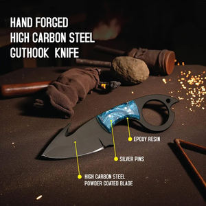 Couteau à poisson forgé à la main, lame en acier à haute teneur en carbone avec revêtement en poudre - Product Image 2