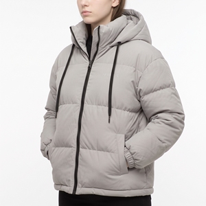 Chaqueta Acolchada de Invierno para Mujer HAWKEYE, con Capucha, Cierre Completo, Corte Regular, Color Sólido, Relleno Grueso de Poliéster - Product Image 3