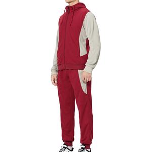 Sudadera con capucha de chándal con cremallera completa de doble sombra, ropa de calle para correr, sudaderas con capucha para hombre, servicio OEM, ropa deportiva para hombre y conjunto de 2 piezas - Product Image 3
