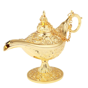 Lámpara Mágica de Aladino, Lámpara de Aceite Decorativa Vintage de Latón, Adorno para el Hogar, Decoración para Sala de Estar, Dormitorio, Espacio de Meditación y Regalo - Product Image 1