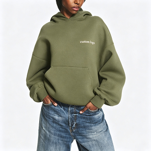 Sudadera Extra Grande para Mujer PHANTOM IMPEX, Logotipo Bordado, Bolsillo Delantero, Forro Polar de Algodón, Hombros Caídos, Transpirable, Forrada, Manga Larga - Product Image 2