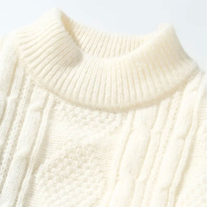 Men's Winter Pullover Sweater 100% Cotton Breathable Warm Comfortable Knit - Product Image 3
