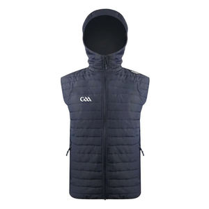 <b>Men</b>’s Custom GAA Puffer Vest <b>Lightweight</b> Insulated Sleeveless Winter <b>Jacket</b> Woven Fabric Gaelic Football Teamwear Zipper Vest - Product Image 4