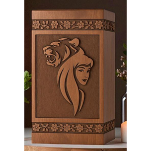 Luxury Wooden Urn Box with Polished Surface Premium Hardwood Cremation Urn for Ashes by AYAANS - Product Image 3