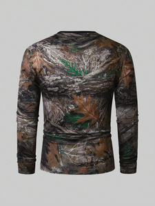 เสื้อยืดแขนยาวผ้าแคนวาสลำลองคุณภาพสูง Trimpo Sports ขายส่ง รับสั่งทำโลโก้และลวดลาย ผสมโพลีเอสเตอร์/คอตตอน - Product Image 2